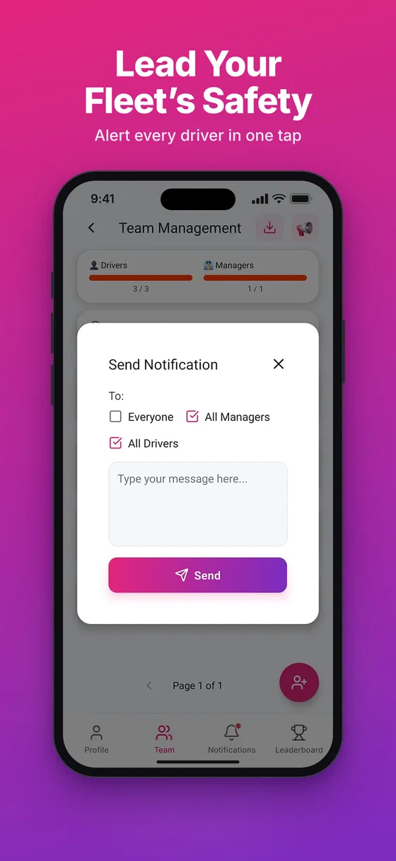 ProHayat 180 team notifications